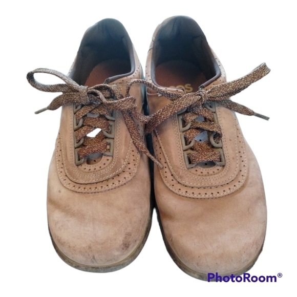 SAS women's walk easy brown suede leather oxfords - Picture 1 of 1
